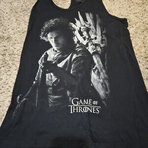 Black Game of Thrones John Snow tank top size med